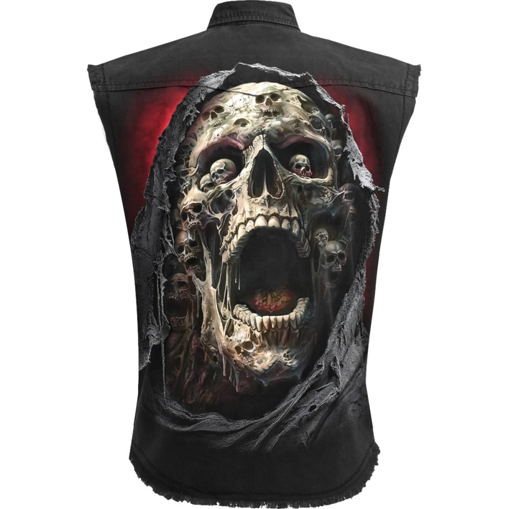 Spiral - Screaming Death Sleeveless workshirt - Black